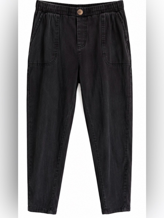 Z Supply Pants - Z Supply Black Relaxed Utility Pants with Elastic Waist